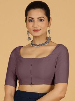 Binks - Nidhi X Rozaana Elbow Sleeves Mauve Stitched Blouse