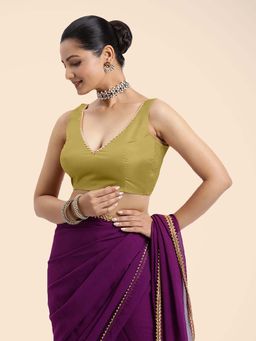 Binks - Raisa X Tyohaar Yellow Sleeveless FlexiFit Stitched Blouse