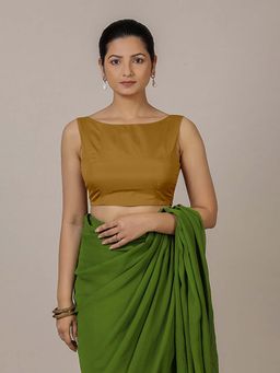 Binks - Sherry X Rozaana Mustard Back Bow and FlexiFit Stitched Blouse