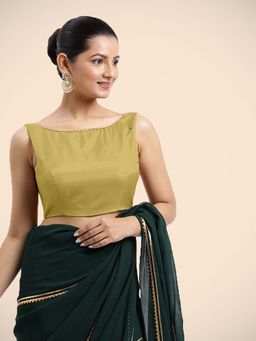 Binks - Sherry X Tyohaar Yellow Sleeveless FlexiFit Bow Gota Stitched Blouse