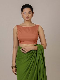 Binks - Sherry X Rozaana Metallic Copper Back Bow and FlexiFit Stitched Blouse