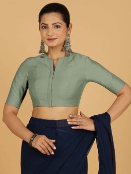 Binks - Simar X Rozaana Mint Green Stitched Blouse