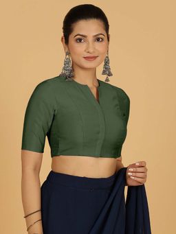 Binks - Simar X Rozaana Pine Green Stitched Blouse