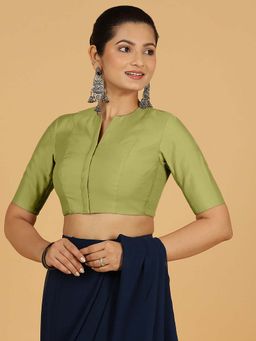 Binks - Simar X Rozaana Pista Green Stitched Blouse