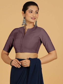 Binks - Simar X Rozaana Mauve Stitched Blouse