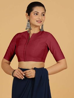 Binks - Simar X Rozaana Scarlet Red Stitched Blouse