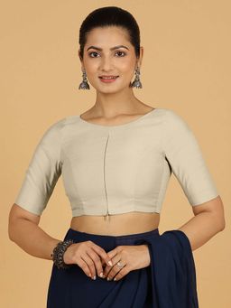 Binks - Sushma X Rozaana Regular Sleeves Beige Stitched Blouse