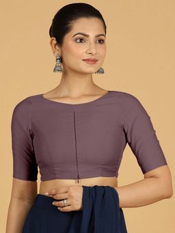 Binks - Sushma X Rozaana Regular Sleeves Mauve Stitched Blouse