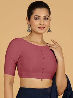 Binks - Sushma X Rozaana Regular Sleeves Rose Pink Stitched Blouse