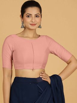 Binks - Sushma X Rozaana Regular Sleeves Sea Pink Stitched Blouse