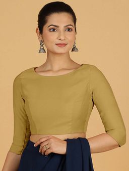 Binks - Tamanna X Rozaana Dijon Mustard Stitched Blouse