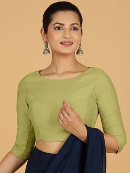 Binks - Tamanna X Rozaana Pista Green Stitched Blouse