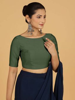 Binks - Trisha X Rozaana Pine Green Stitched Blouse