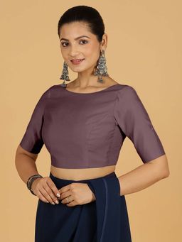 Binks - Trisha X Rozaana Mauve Stitched Blouse