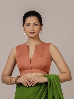 Binks - Veena X Rozaana Sleeveless Copper Stitched Blouse