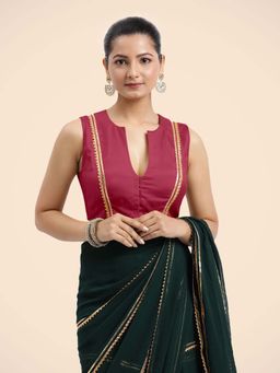 Binks - Veena X Tyohaar Pink Sleeveless FlexiFit Stitched Blouse