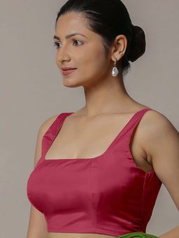 Binks - Zeba X Rozaana Rani Pink Sleeveless FlexiFit Stitched Blouse