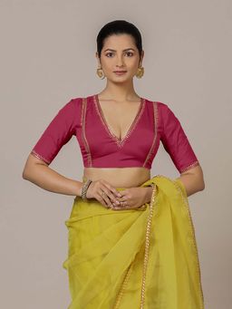 Binks - Zohra X Luxe Rani Pink FlexiFit Side Seam Stitched Blouse