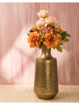Fabindia - Golden Sur Metal Floor Vase
