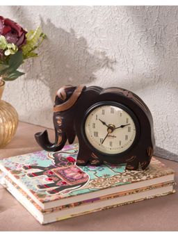 Fabindia - Black Kanika Wooden Wall Clock