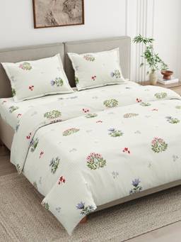 Haus & Kinder - Cotton 186 Tc Double Flat Bedsheet Set