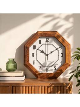 Spaces Unhooked - Art Deco Octagon Wall Clock