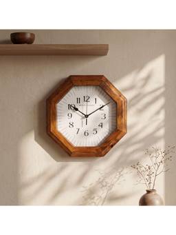 Spaces Unhooked - Bold Numeral Octagon Wall Clock