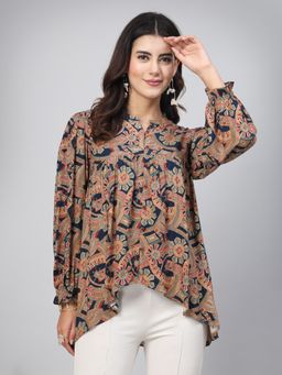 TANKHI - Women's Multi-Color Printed Top