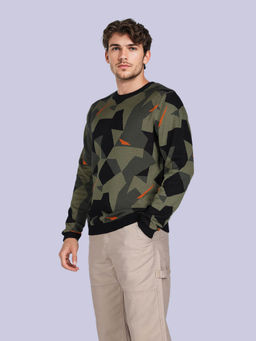 Lee - Men Multi-Color Printed Regular Fit Sweater