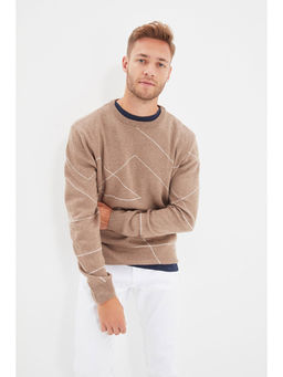 Trendyol - Man Brown Sweater