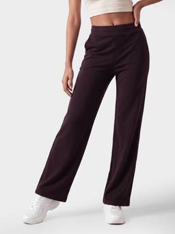 max - Women Solid Sports Purple Trackpant
