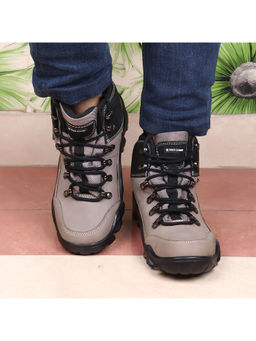 Red Chief - Grey Leather Casual Boot for Men