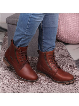 Red Chief - Tan Leather Casual Boots for Men