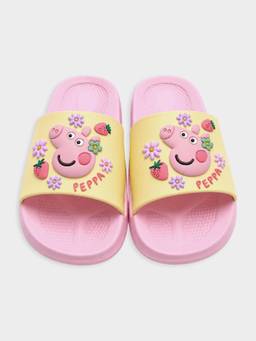 Mi Arcus - Kids Peppa Pig Slider with Flower and Strawberry Charms - Pink