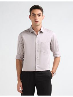 Arrow - Mens Pure Cotton Dobby Grey Formal Shirt