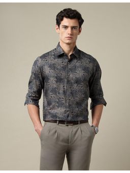 Arrow - Mens Tailored Fit Dobby 1851 Green Formal Shirt