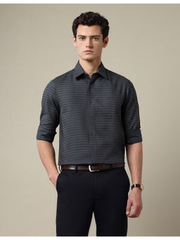 Arrow - Mens Tailored Fit Dobby 1851 Green Formal Shirt