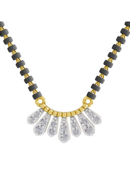 SPARQ - Lab Grown Diamond 0.17Ct 925 Sterling Silver White Modern Sunburst Mangalsutra