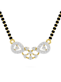 SPARQ - Lab Grown Diamond 0.37Ct 925 Sterling Silver White Infinity Butterfly Mangalsutra