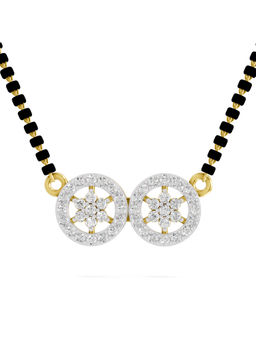 SPARQ - Lab Grown Diamond 0.4Ct 925 Sterling Silver White Dual Mandala Star Mangalsutra