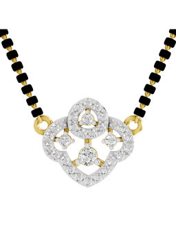SPARQ - Lab Grown Diamond 0.35Ct 925 Sterling Silver White Royal Lattice Mangalsutra