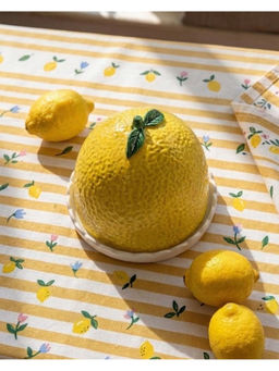 Chumbak - Citrus Zest Yellow Limonata Butter Dish