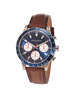 Pierre Cardin - Velocity Round Dial Navy Blue Watch (CF.1027.LG) (M)
