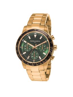Pierre Cardin - Velocity Round Green Dial Watch (CF.1027.MG.1) (M)