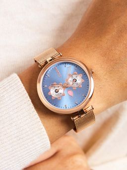 Chumbak - Hoot Mesh Strap Blue Watch (New_2025) (M)