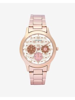 Chumbak - Ivory Owl Monogram Off White Metal Watch (New_2025) (M)