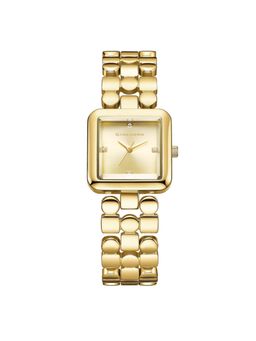 Giordano - Square Analog Gold Watch for Women with Gloss Glass Dial (GZ-60134) (M)