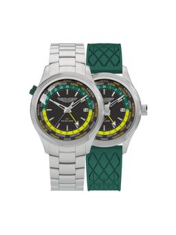 Aston Martin - Lagunda Round 41 mm Black Dial Analog Men Watch with Strap (MTIZ1F5033E) (L)