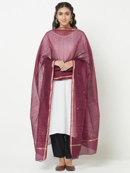 Fabindia - Cotton Silk Deep Red Women Dupatta