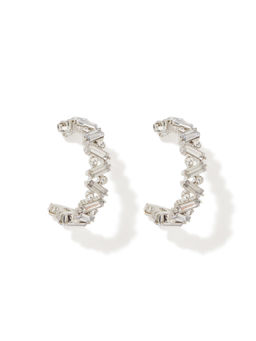 Forever New - Bridie Baguette Hoop Earring